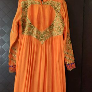 Orange Anarkali