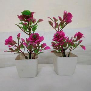 Artificial Flowers With Pot