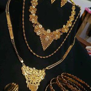 Golden Necklace Full Set