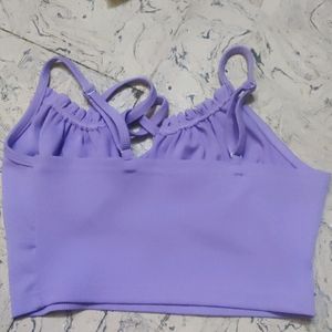 Pretty Lavender Crop Top