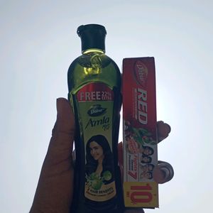 Dabur Hair Oil And 10rs Toothpaste Freee!