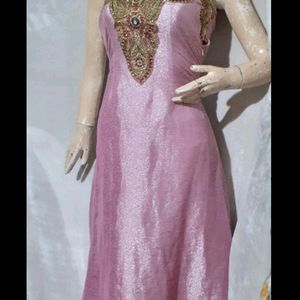 Bust 30 Beautiful Front And Neck Work Kurti