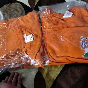 Mens Orange Shirt New Both Size 40 M Siz