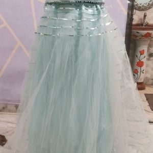 Beautiful Sky Blue Lehenga Choli With Dupatta