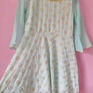 Frock Plaazo Set With Stylish Dupptta