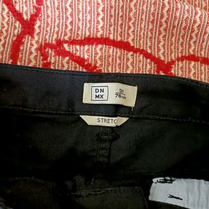 Black Denim Skin FitPant From Trends