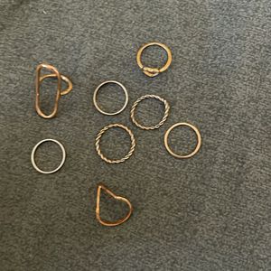 Pack Of 8 Rings