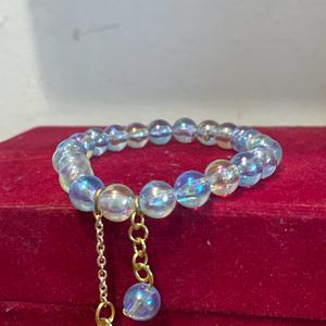 Blue Flower Charm Bracelet