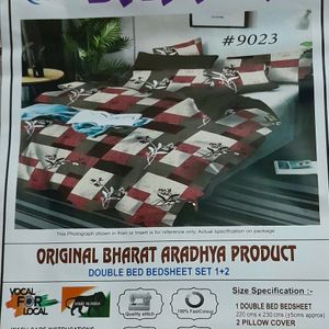 Brand New Cotton Feel King Bedsheet + 2 Pillow