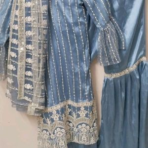 Kamiz Gharara Suit With Dupatta