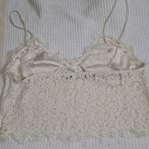 Zara Sexy Cream Lace Top/ Bralette