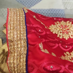 Red ♥️ & Golden Party Wear Lehenga