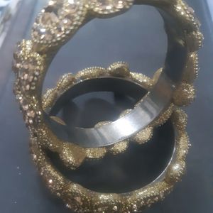 Golden Stone Bangles