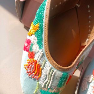 Anouk By Myntra Embellished Juttis