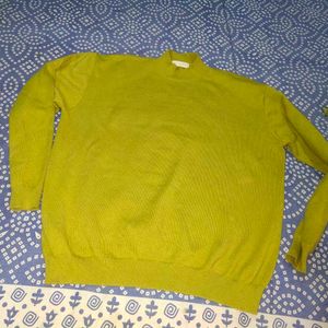 Men Or Women Vibrant Neon Green Imported Sweater