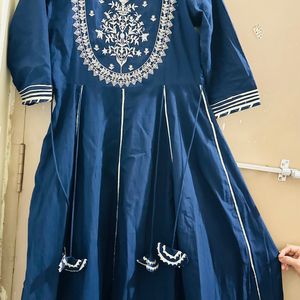 Ethnic Blue Long Frock