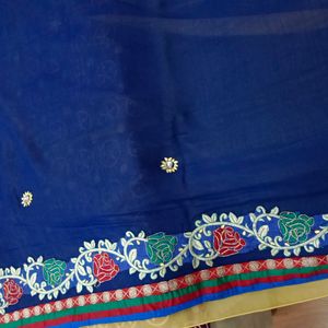 Beautiful Saree With Stich Blauze On Sale 😘