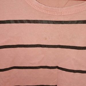 Pink Stripped Tshirt