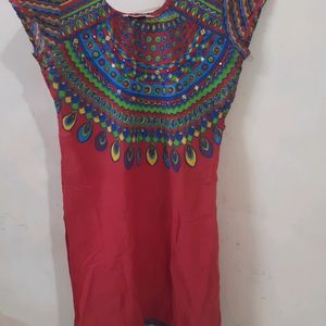 Red Biba kurti