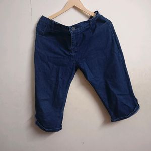 New Denim Plus Size Capri