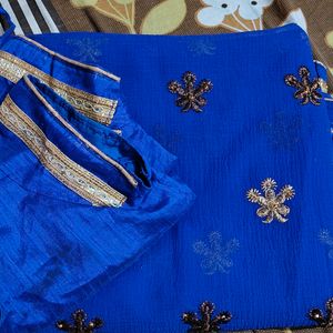 Blue Saree