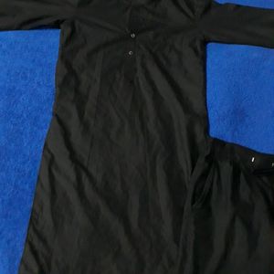 Black Colour Kurta Pajama For Men