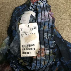 H&m Multicolor Sheer Top