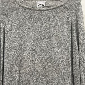 Zara XL grey Full Sleve Lose Tshirt