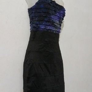 BLACK AND PURPLE BODYCON