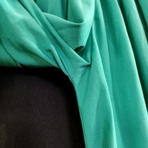 Women Sea Green Solid Palazzo