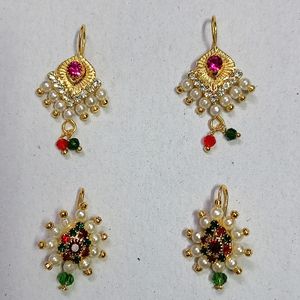 30rs Off Brand New Bugadi Earrings Set Of 2