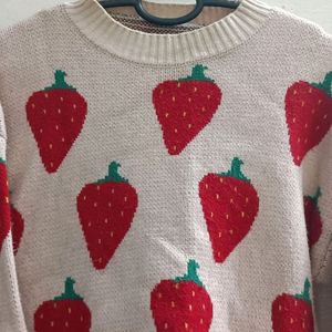 Pinteresty Strawberry Sweater