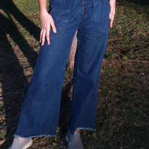 Trendy Wide Leg Jeans