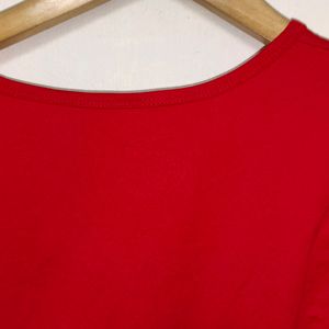 Trendy New Coral Red Top For Women