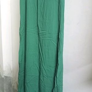 Max Green Asymmetrical Nyra Cut Kurta With Inner