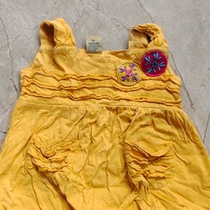 Mustard Yellow Small Frock