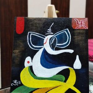 Painting(Divine Ganesh) / Mini Canvas