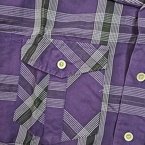 Violet Checked Shirt