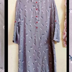 Fusion Grey Kurti