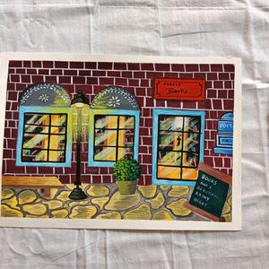 Bookstore Painting (Sheet) A4