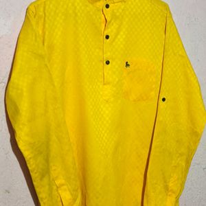 Totally New Shining Yellow Kurta Shirt