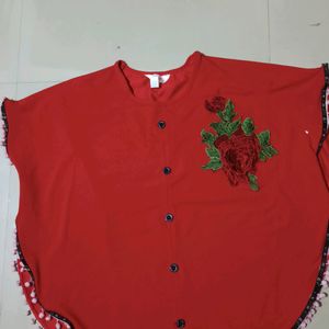 Red Women Top