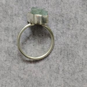 Aquamarine Rough Stone Ring