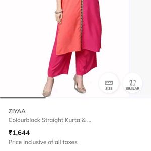 Color Block Trendy And Stylish Straight Kurta 💕🧿