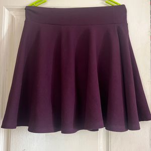 Maroon Skirt with inbuilt shorts