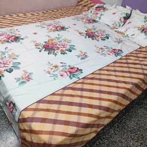 Pure Cotton Bedsheet 90*108