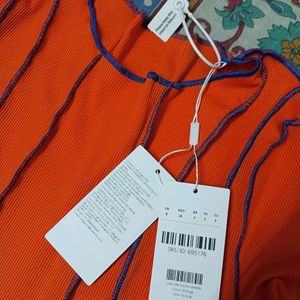 Savana Orange Bodycon Dress