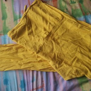 Yellow Kurti Pant Good Condition