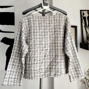 Korean Tweed Top/ Blouse