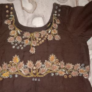 Heavy Brown Embroidered Suit